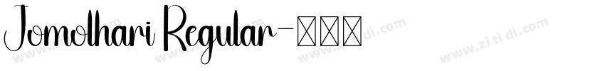 Jomolhari Regular字体转换